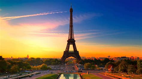 Eiffel Tower At Sunset Paris France UHD 4K Wallpaper | Pixelz