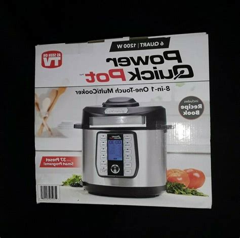 POWER QUICK POT 6 Quart 8-in-1 One Touch