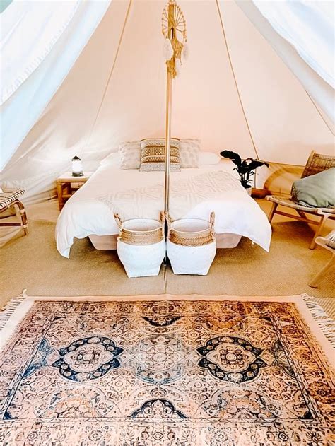 Eco Bell Tent | Tent glamping, Glamping, Bell tent interior