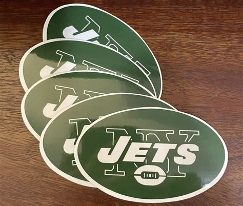 New 5 New York Jets Stickers! NFL Football 3.25” Wide Vinyl and Glossy | eBay