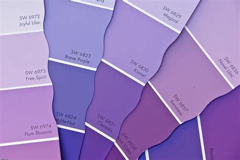 Purple paint samples | 4202. 365 Days of Colour : February C… | Flickr