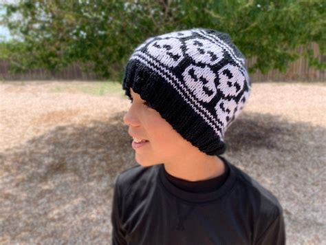 Knitting Pattern Skully Skull Cap Knitting Pattern - Etsy