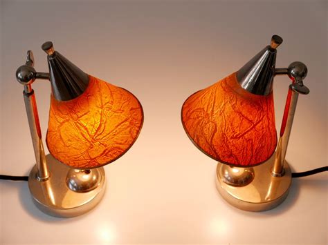 Art Deco Bauhaus Bedside Table Lamps, Germany, 1920s, Set of 2 for sale at Pamono