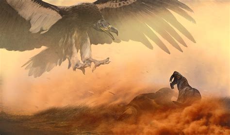 "Rout from the sky" An intimidating Argentavis magnificens (the largest ...