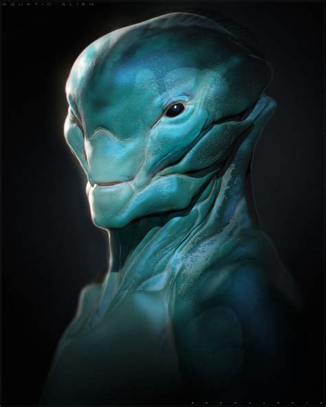 ArtStation - AQUATIC/DESERT ALIENS, Ben Mauro | Alien concept, Alien drawings, Alien concept art