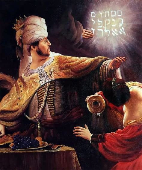 Portrait artwork Belshazzar's Feast (detail) Rembrandt van Rijn oil Painting Canvas Art ...