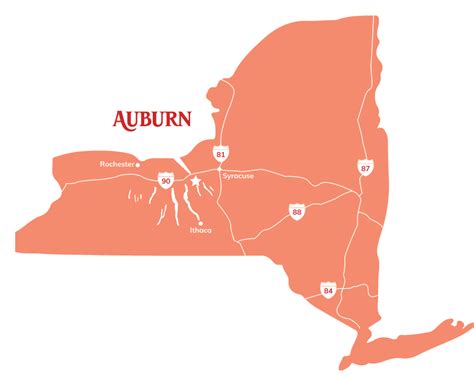 Auburn New York Map