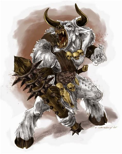 Realms of Chirak: D&D 5E: the minotaur character race