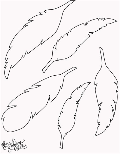 5 Best Images of Printable Feather Template - Free Printable Feather ...