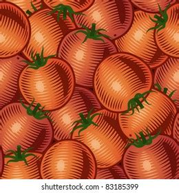 Seamless Tomato Background Vector Stock Vector (Royalty Free) 83185399 ...