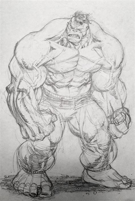 Pawan Dream Arts: Drawing The Incredible HULK' Pencil Sketch