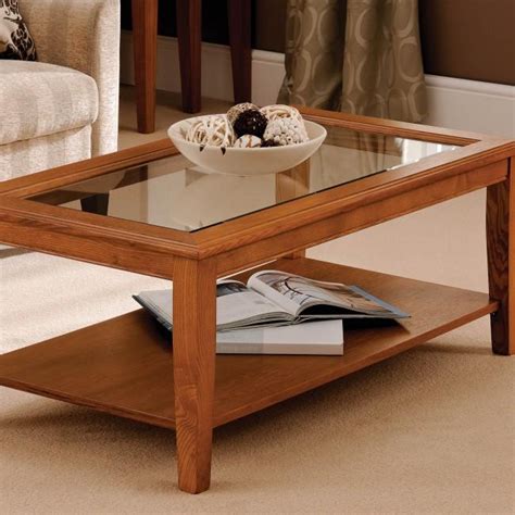 Wooden coffee table designs with glass top - Hawk Haven