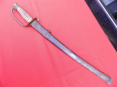 WWII JAPANESE NAVY Officer Short Sword Steel Scabbard Old Family Blade Gunto Kai $900.00 - PicClick
