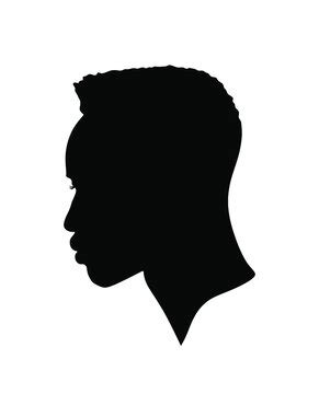 African American Man Silhouette Profile
