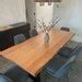 Live Edge Dining Table, Cherry Wood Kitchen Table, Live Edge Kitchen ...