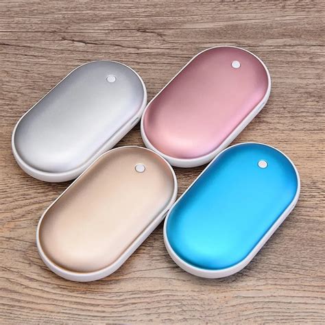 2 In 1 USB Rechargeable Hand Warmer Portable Phone Power Bank Mini ...