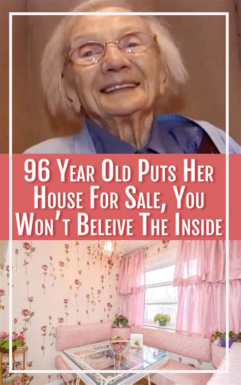 96 Year Old Puts Her House For Sale, You Won't Believe The Inside | Diy home decor, Olds, Real ...