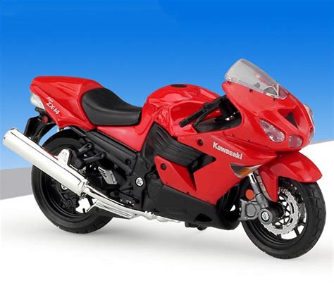 1:18 Maisto Kawasaki 14R Motorcycle Bike Model Red New in Box | eBay