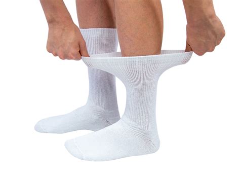 Ladies Diabetic Neuropathy Extra Stretchy Cotton Crew Socks, Women's S – Brooklyn Socks