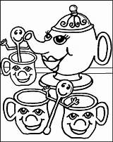 Tea Party Coloring Pages To Download And Print For Free sketch template