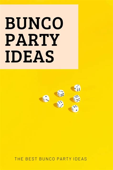 The Best Bunco Party Ideas • A Subtle Revelry