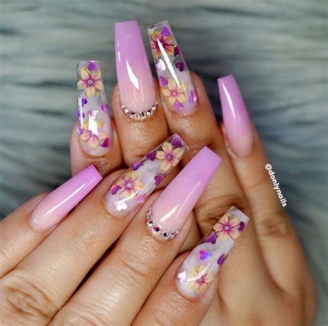 20+ Beautiful Acrylic Nail Designs - The Glossychic | Purple acrylic nails, Acrylic nails ...