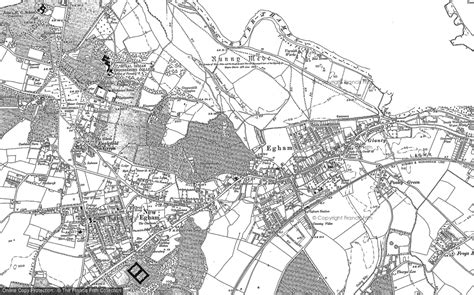 Old Maps of Egham, Surrey - Francis Frith