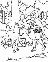 Little Red Riding Hood Coloring Pages At GetColoringscom  Free sketch template