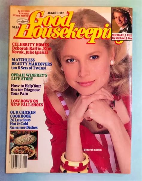 GOOD HOUSEKEEPING AUG 1987 Deborah Raffin Michael J Fox Kim Novak Oprah Winfrey £7.96 - PicClick UK