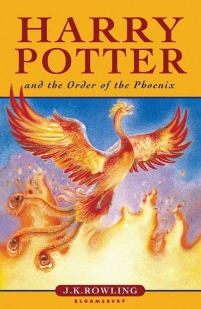 HARRY POTTER AND THE ORDER OF THE PHOENIX by J.K. Rowling - Hardcover ...