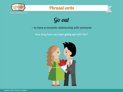 Phrasal verbs: go out - to have a romantic relationship with someone ...