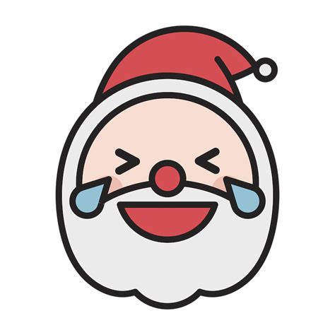 Happy Santa emoji icon | Royalty free transparent png - 1230266