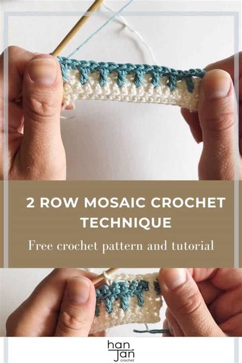 How to Work the Inset Mosaic Crochet Technique | HanJan Crochet