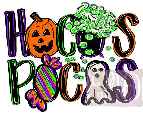 Halloween Sublimation Design Hand Drawn PNG Digital Download Digital Art Hocus Pocus Holiday ...