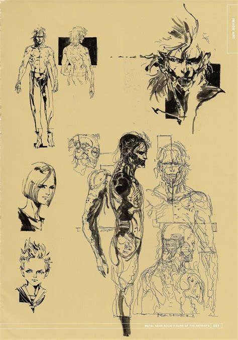 MGS4 Raiden Concept art. The top image is actually very close to his ...