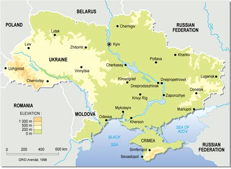 Map of Ukraine (Overview Map) : Worldofmaps.net - online Maps and ...