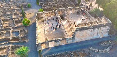 Purchase a short drone Israel video featuring the ancient city of Capernaum