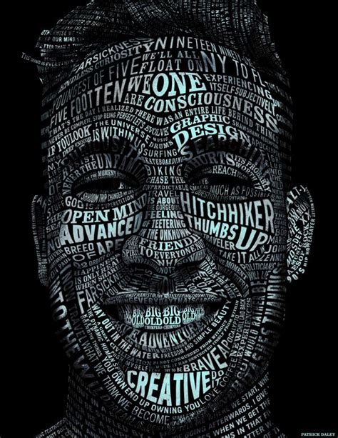 Typography Portrait | Typography portrait, Typographic portrait, Typographic art