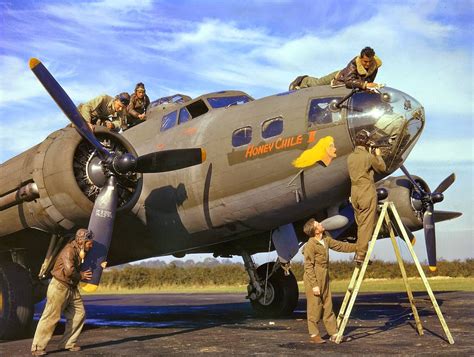 "Honey Chile II" Boeing B-17F s/n 41-24419 97th Bomb Group. Fall 1942 ...