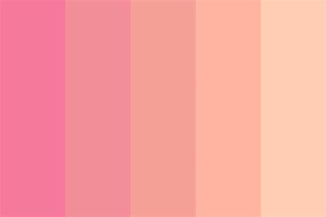 Blushed Peaches Color Palette | Peach color palettes, Peach colors, Color