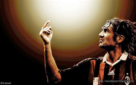 Paolo Maldini AC Milan Legend Football HD Wallpaper - windows 10 Wallpapers