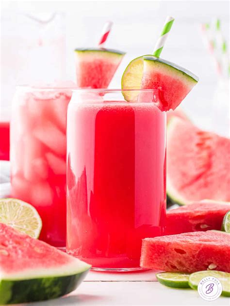 Watermelon Juice Recipe {only 3 Ingredients} - Belly Full