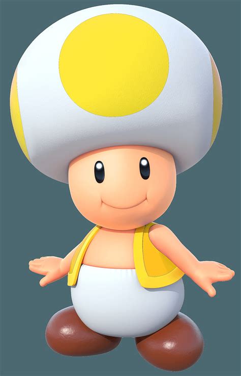 Yellow Toad From Mario