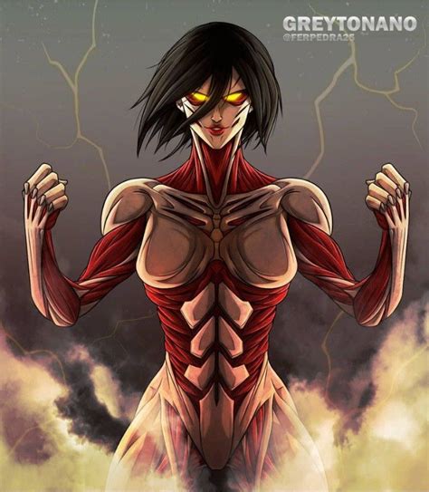 Pin by Natural Villian on Аниме | Female titan, Titan form, Attack on titan anime