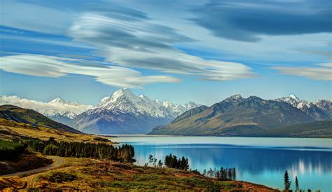 Beautiful Lake New Zealand Mountains Wallpaper - [3872x2241] : r/wallpapers