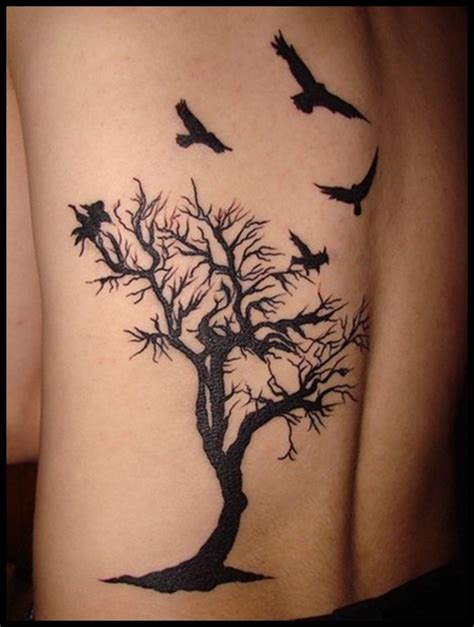 Tree Tattoo With Birds