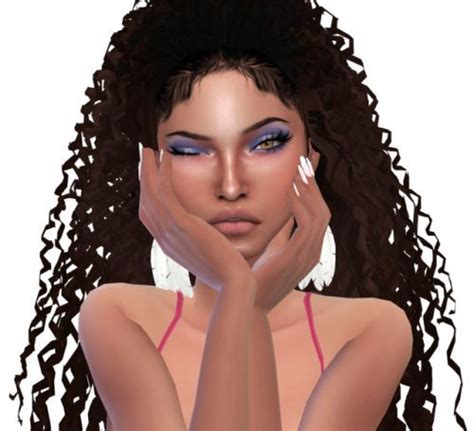 the sims 4 ebonix curly hair ethnic alpha hair | Ts4 cc | Sims 4 afro ...