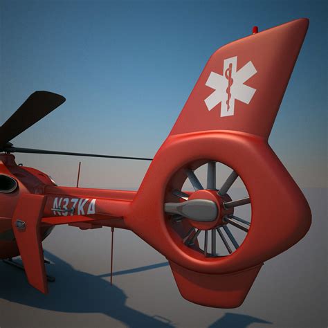 3d model of eurocopter ec-135 ambulance