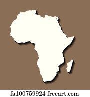 Free art print of Map of Africa, sign silhouette. World Map Globe. Vector isolated color ...