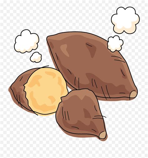 Potato Clipart Free Cartoon - Roasted Sweet Potato Cartoon Png,Yam Png - free transparent png ...